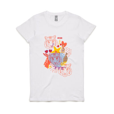 Doodle Tiger Women's T-Shirt Thumbnail