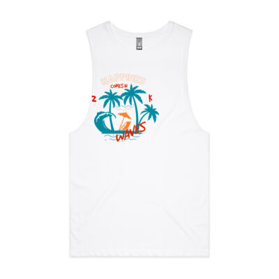Happiness Comes  in Waves Unisex Tank Top Thumbnail