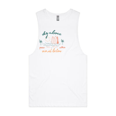 Sky Above, Sand Below, Peace Within Unisex Tank Top Thumbnail