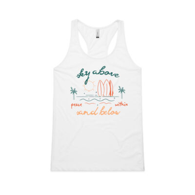 Sky Above, Sand Below, Peace Within Women's Tank Top Thumbnail