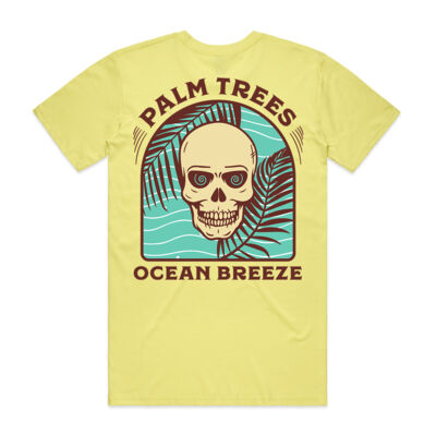 Palm Tree, Ocean Breeze Unisex T-Shirt Thumbnail