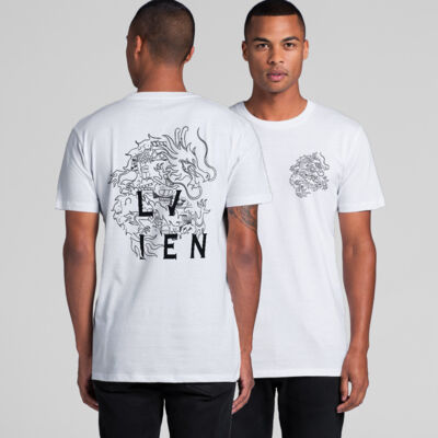 Doodle 10 Unisex T-Shirt (White, Tan) Thumbnail