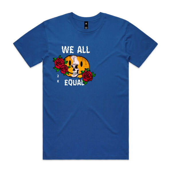 We All Equal Unisex T-Shirt (Black, Blue) Thumbnail