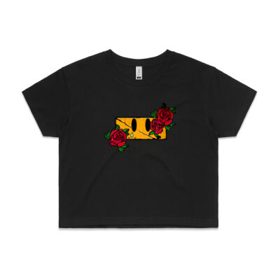 Smiley Women's Crop T-Shirt Thumbnail