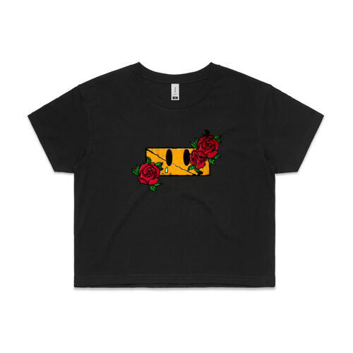 Smiley Women's Crop T-Shirt Thumbnail