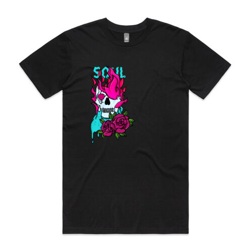 Soul Fire Skull Unisex T-Shirt Thumbnail